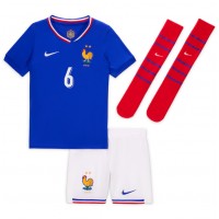 Frankreich Eduardo Camavinga #6 Fußballbekleidung Heimtrikot Kinder EM 2024 Kurzarm (+ kurze hosen)